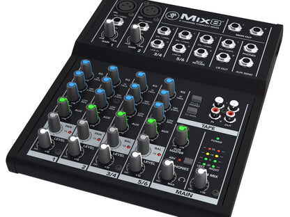 Mackie Mix8 8-Channel Compact Mixer with 2 MIC Pre Amps Open Box