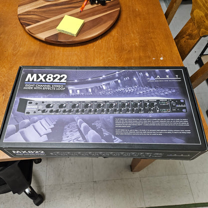 ART MX822 Eight-Channel Stereo Rackmount Mixer with Effects Loop