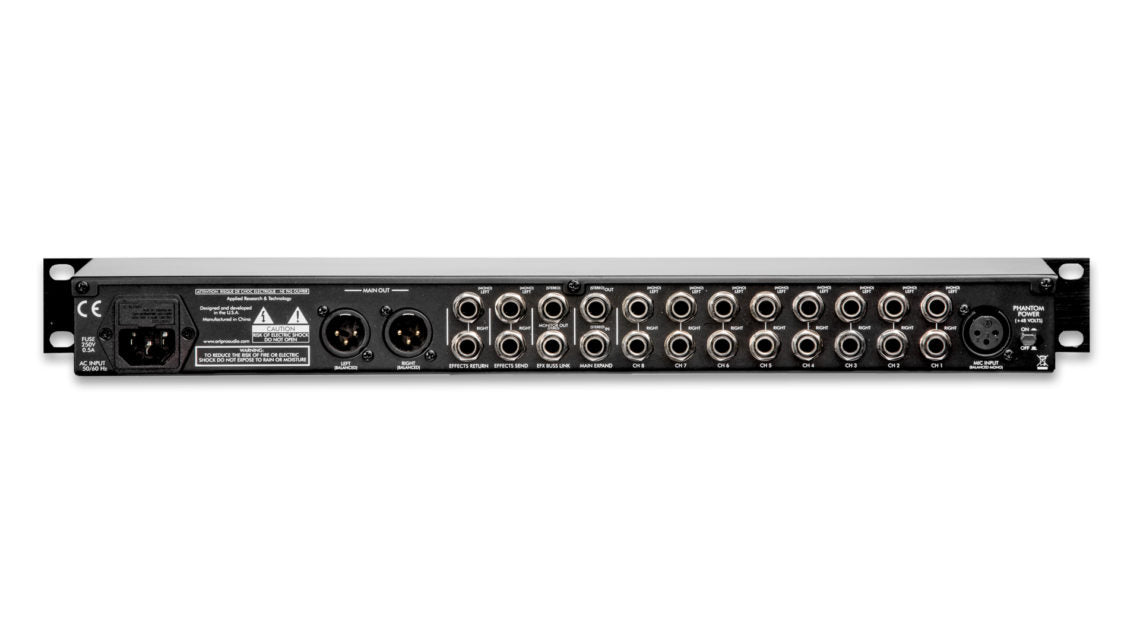 ART MX822 Eight-Channel Stereo Rackmount Mixer with Effects Loop