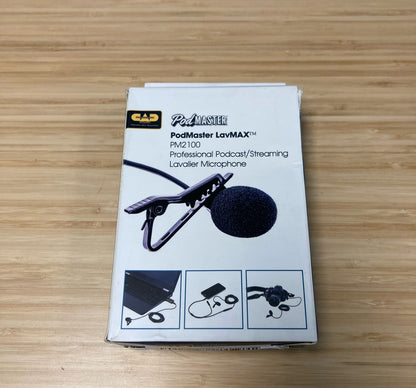 CAD PM2100 PodMaster LavMAX Omnidirectional Lavalier Microphone