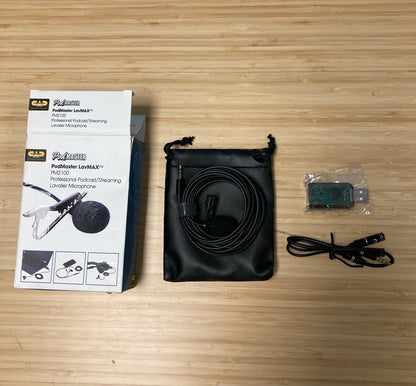 CAD PM2100 PodMaster LavMAX Omnidirectional Lavalier Microphone