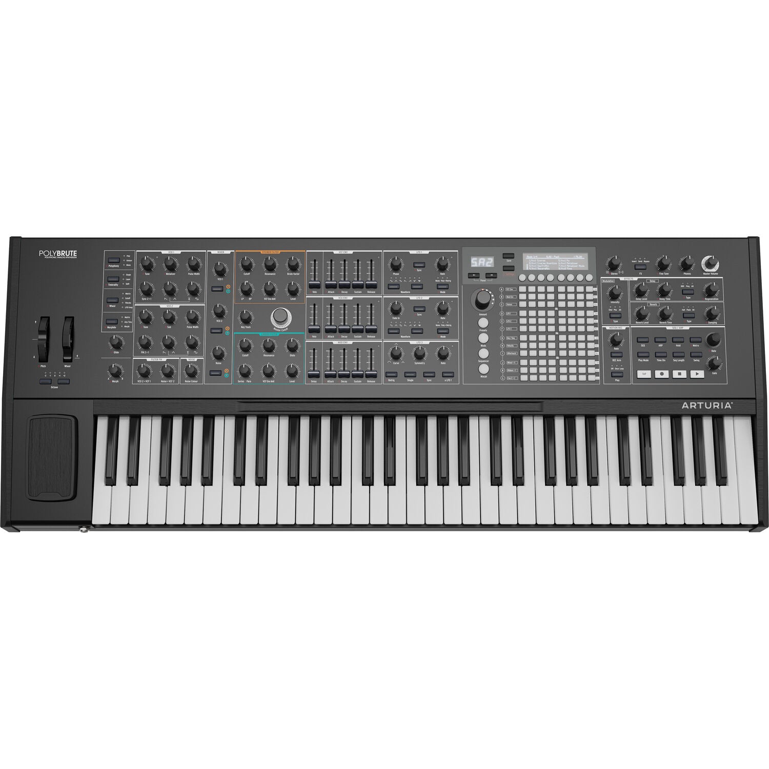 Arturia PolyBrute Noir Analog Morphing Matrix Synthesizer (Limited-Edition Black) - Used