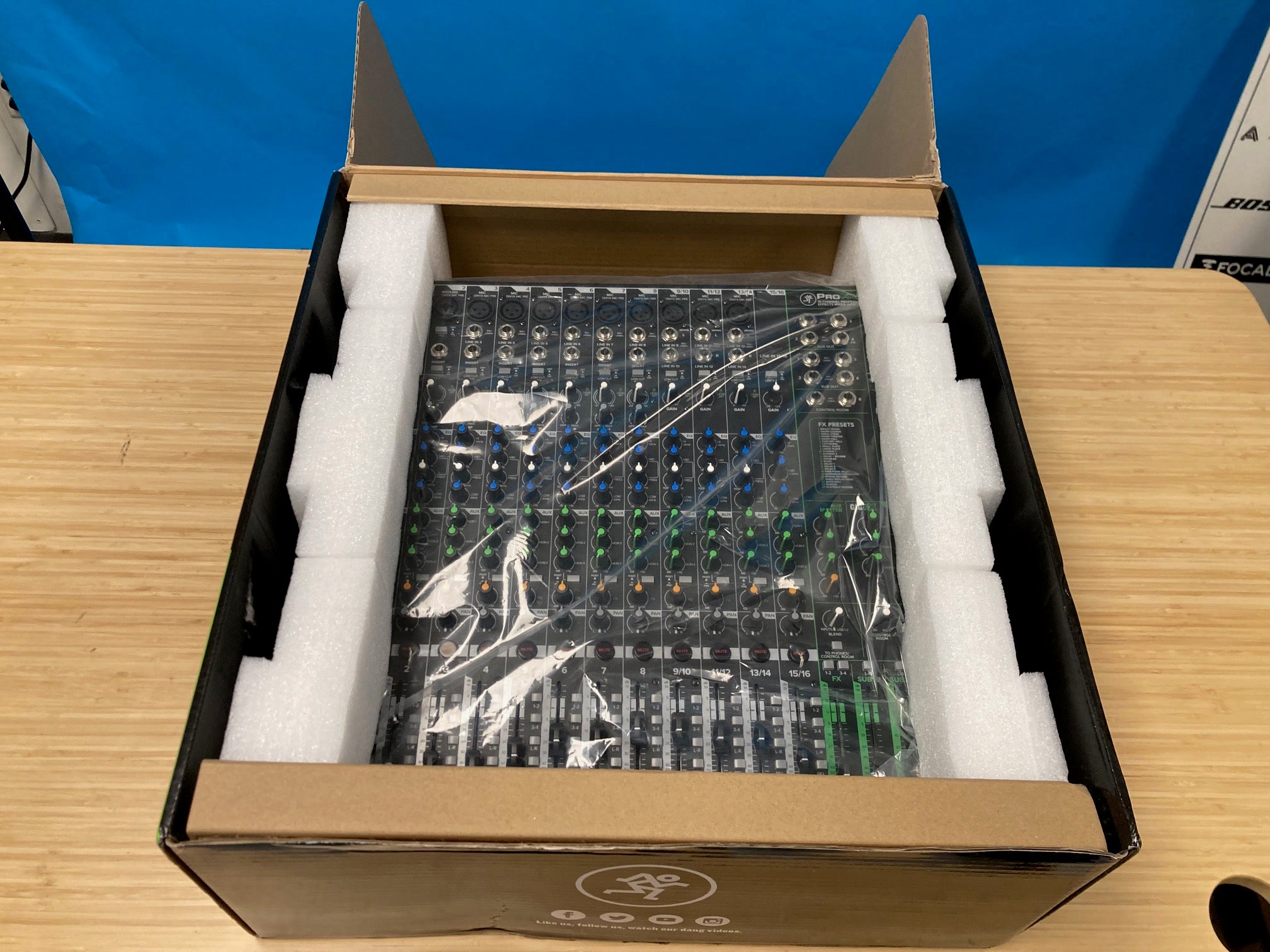Mackie ProFX16v3 16 Channel Sound Reinforcement Mixer w/ Built-In Effects Open Box