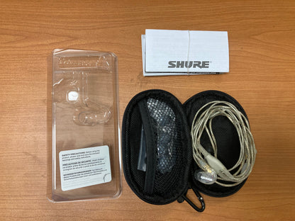 Shure SE215-CL Professional Sound Isolating Earphones Open Box