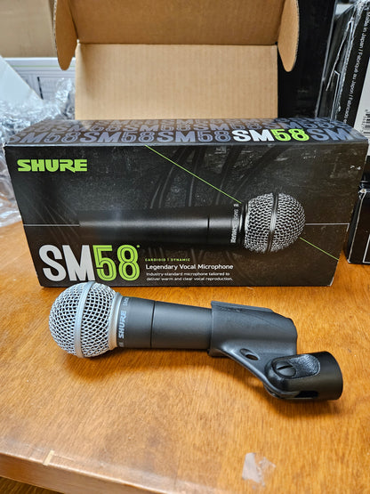 Shure SM58-LC Professional Cardioid Dynamic Live Performance Vocal Microphone
