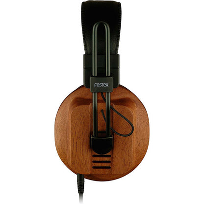 Fostex T60RP Stereo Audiophile Headphones w African Mahogany Wood Cups - Used