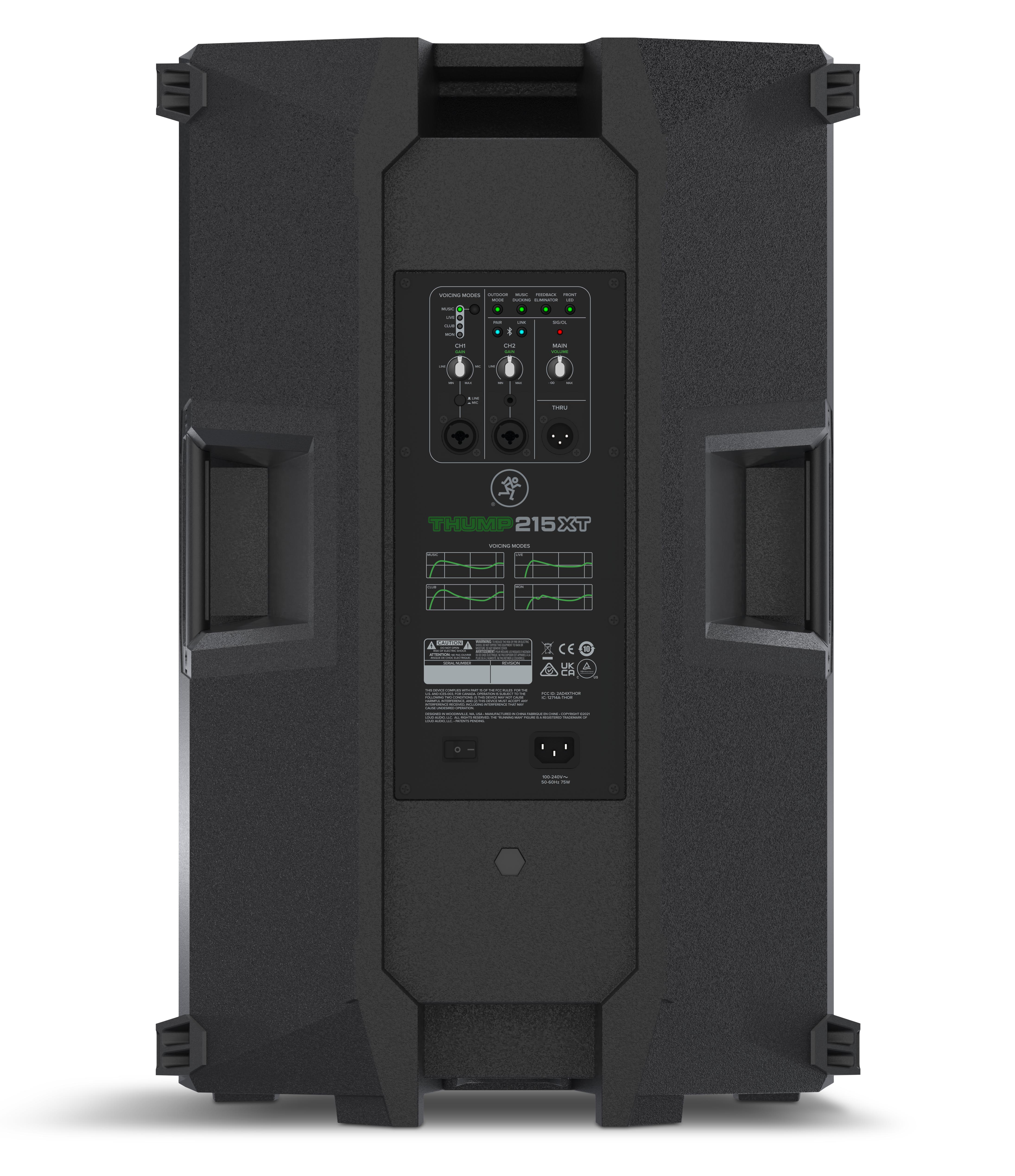 Mackie Thump215XT 1400W 15 Powered PA Loudspeaker System with DSP and Bluetooth - Used