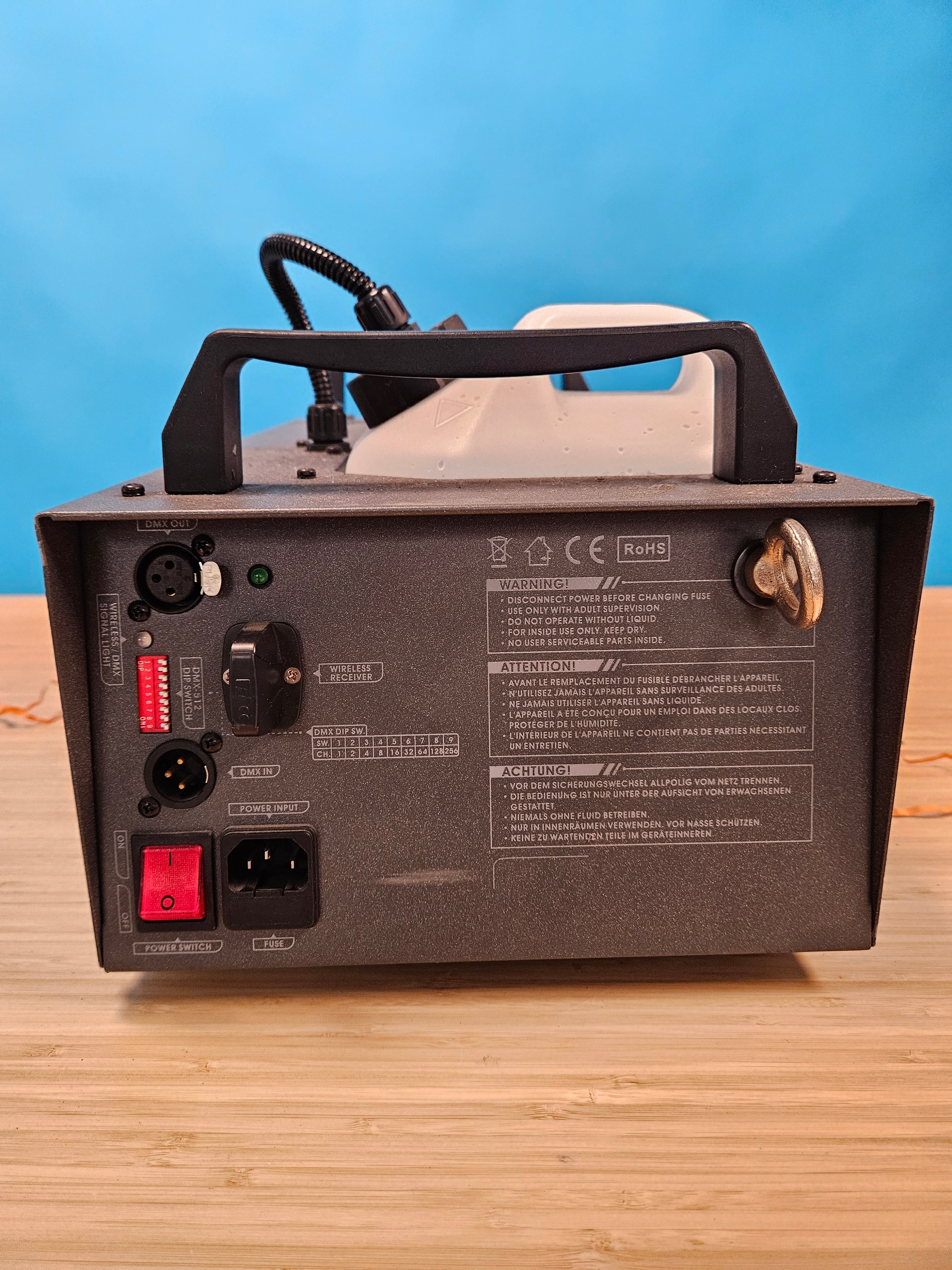 Antari W-510 Fog Machine w/ Optoelectronic Liquid Sensor 1000W & Wireless Remote - Used