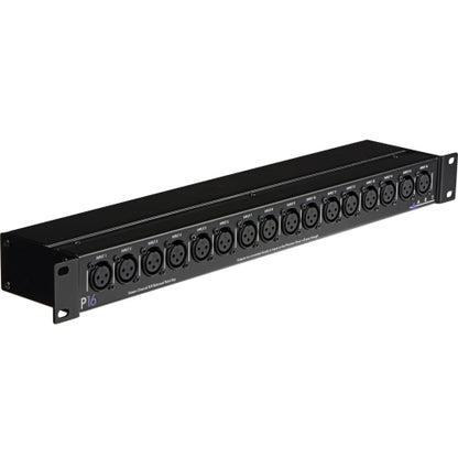 ART P16 16-Channel Rack Mount XLR Balanced Patch Bay for Live, Studio or Install