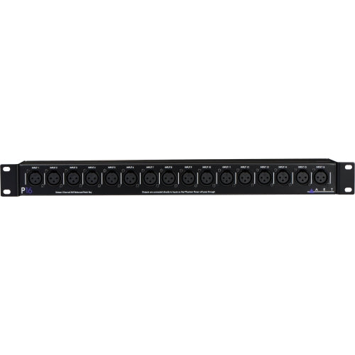 ART P16 16-Channel Rack Mount XLR Balanced Patch Bay for Live, Studio or Install