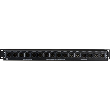 ART P16 16-Channel Rack Mount XLR Balanced Patch Bay for Live, Studio or Install