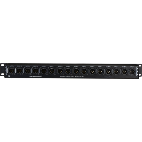 ART P16 16-Channel Rack Mount XLR Balanced Patch Bay for Live, Studio or Install