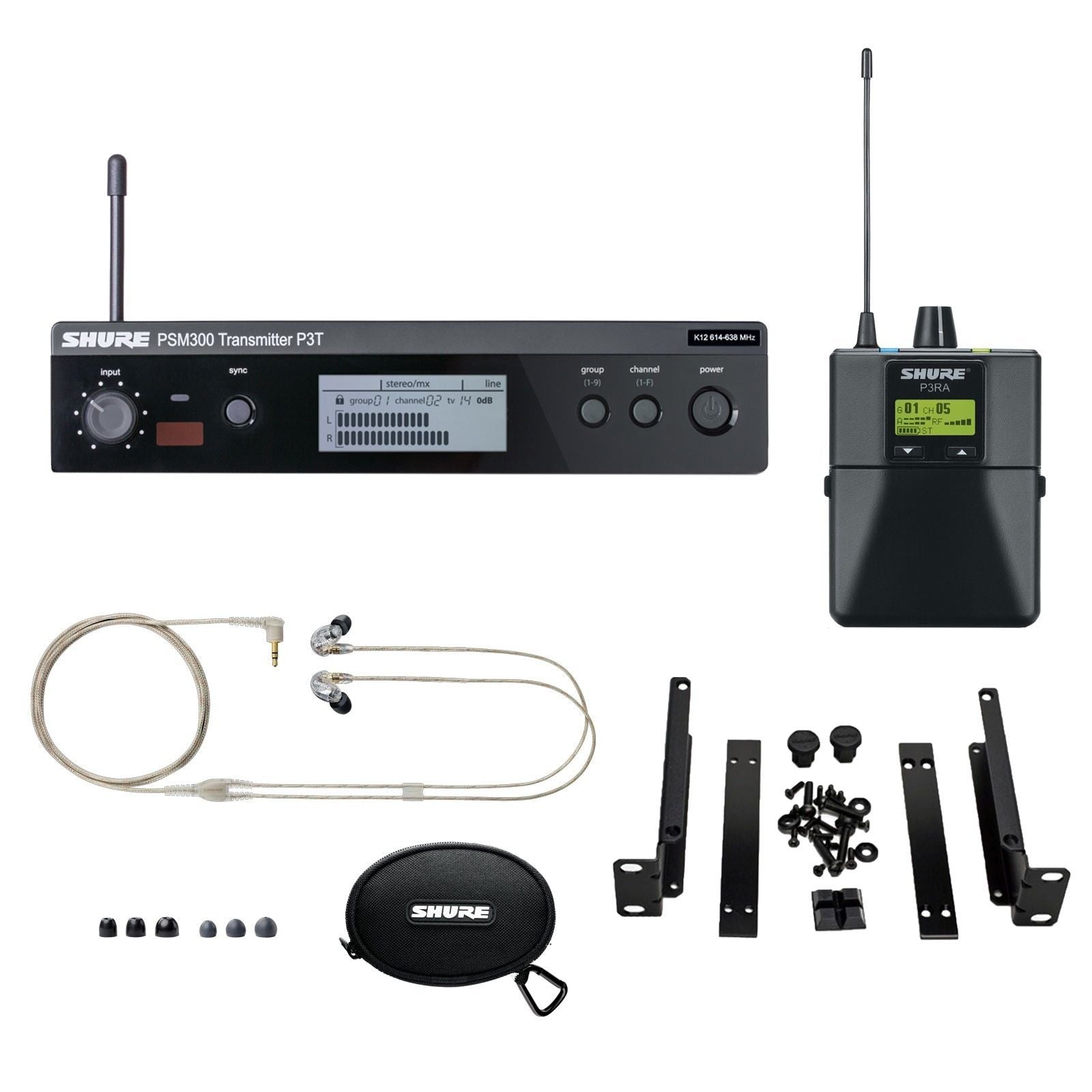 Shure PSM 300 P3TRA215CL-J13 Stereo Personal Monitor System with IEM