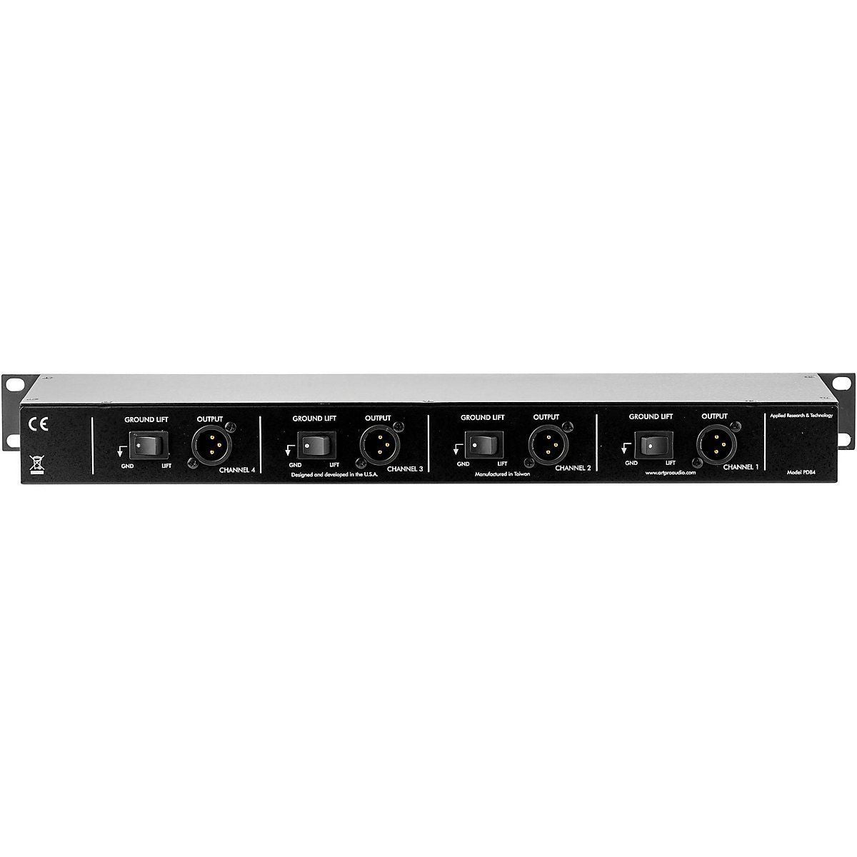 ART PDB4- Rackmountable 4-Channel Passive Direct Box w/Ground Lift and Pad