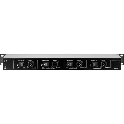 ART PDB4- Rackmountable 4-Channel Passive Direct Box w/Ground Lift and Pad