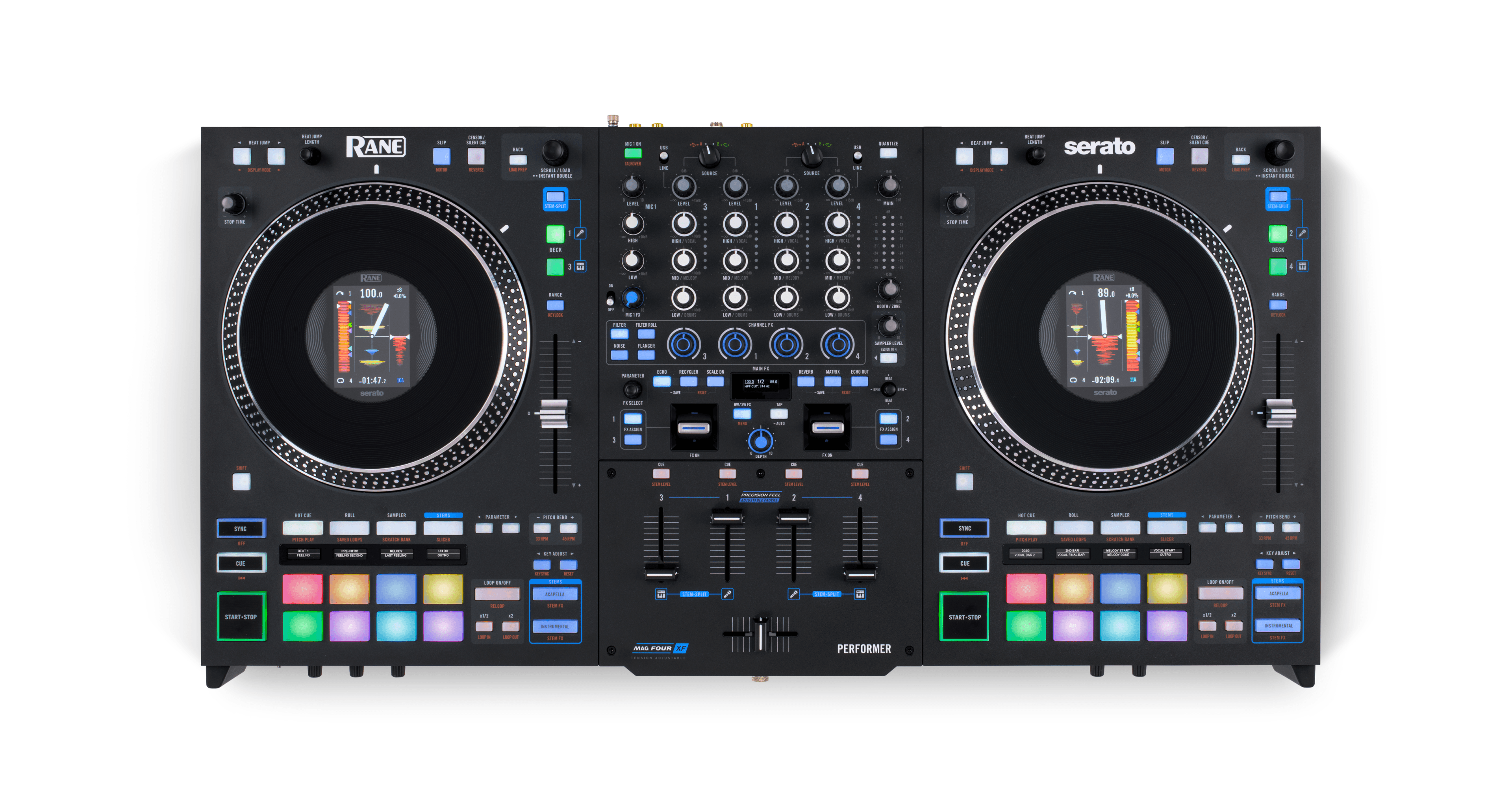 Rane PERFORMER Professional 4-channel Motorized DJ Controller