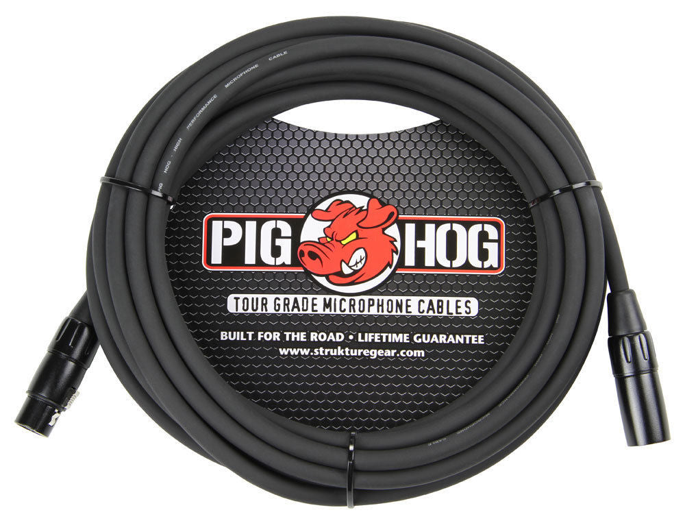 Pig Hog PHM20 20' High Performance 8mm 3-Pin XLR Microphone Cable