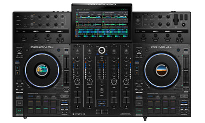 Denon DJ Prime 4+ 4 Deck Standalone DJ Controller with Wi-Fi, Streaming, 10.1 Touchscreen and Engined Operating System
