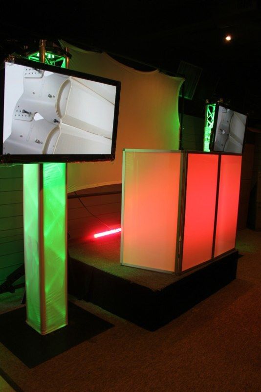 White Canoli DJ Facade 3 Plexiglass w/ Aluminum Frame Carry Case
