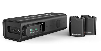 Sennheiser PROFILE WIRELESS 2-CHANNEL SET 2-Person Clip-On Wireless Microphone System/Recorder for Camera & Smartphone (2.4 GHz)