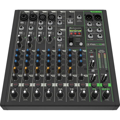 Mackie ProFX10 GO Battery-Powered Analog Audio Mixer With Bluetooth