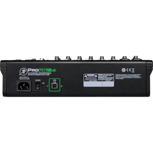 Mackie ProFX12v3 12 Channel Sound Reinforcement Mixer w/ Built-In Effects