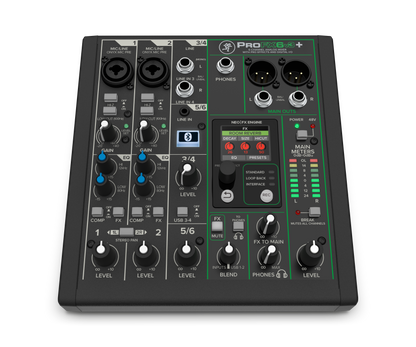 Mackie ProFX6v3+ 6-Channel Analog Mixer With Enhanced FX, USB Recording Modes and Bluetooth