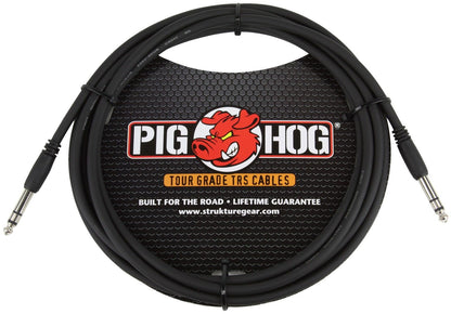 Pig Hog PTRS10 10' 1/4 TRS to 1/4 TRS Balanced High Performance Cable
