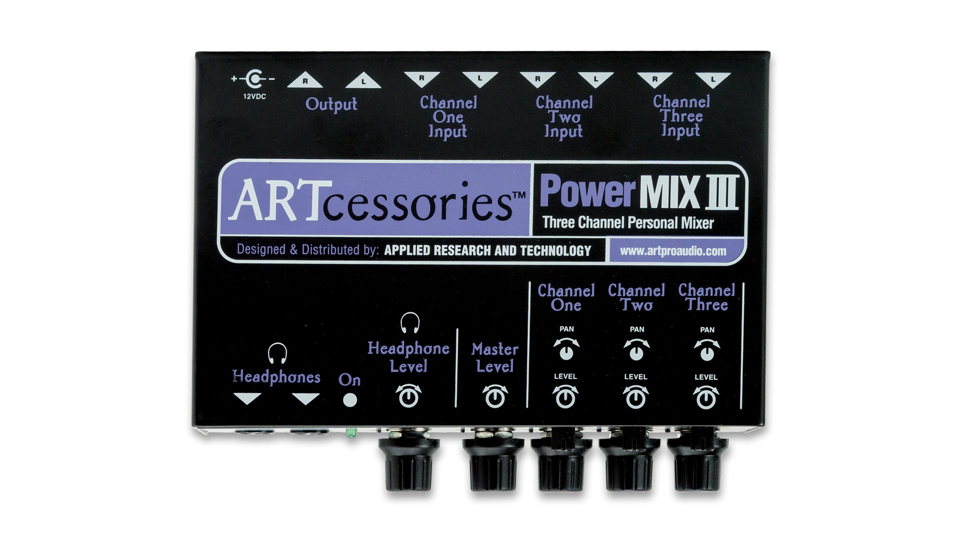 ART PowerMIX III 3-Channel Personal Stereo Mixer