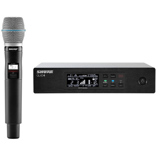 Shure QLXD24/B87A-G50 Wireless System with QLXD2/BETA87A Handheld Transmitter