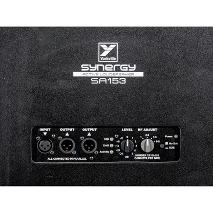 Yorkville Sound SA153 Synergy Array 3-Way Full Range Powered Speaker 2500 Watt Cabinet