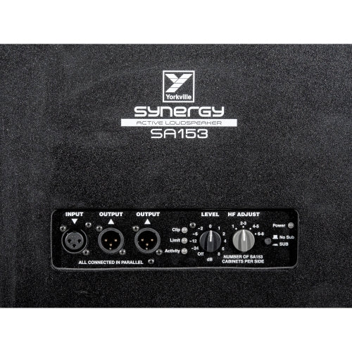 Yorkville Sound SA153 Synergy Array 3-Way Full Range Powered Speaker 2500 Watt Cabinet