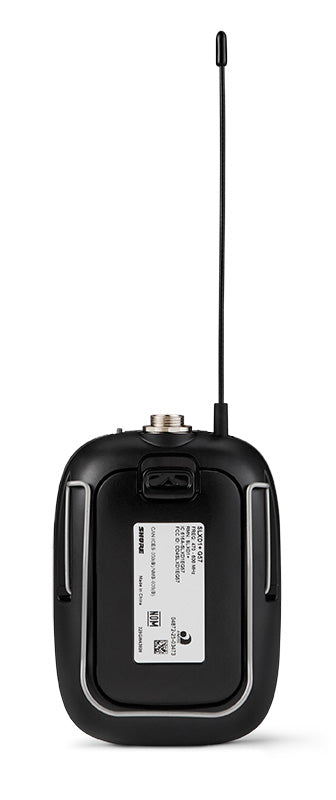 Shure SLXD1+-G57 Digital Bodypack Transmitter Frequency Band G57 (470-608 MHz, tuning range 138 MHz)