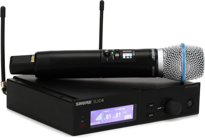 Shure SLXD24/B87A Digital Wireless Handheld Microphone System with Beta 87A Capsule (J52: 558 to 602 + 614 to 616 MHz)
