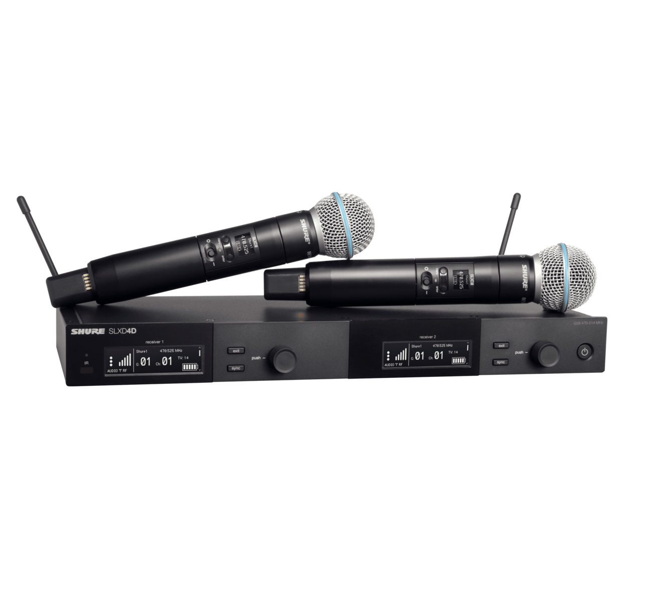 Shure SLXD24D/B58-J52 Dual-Channel Digital Wireless System
