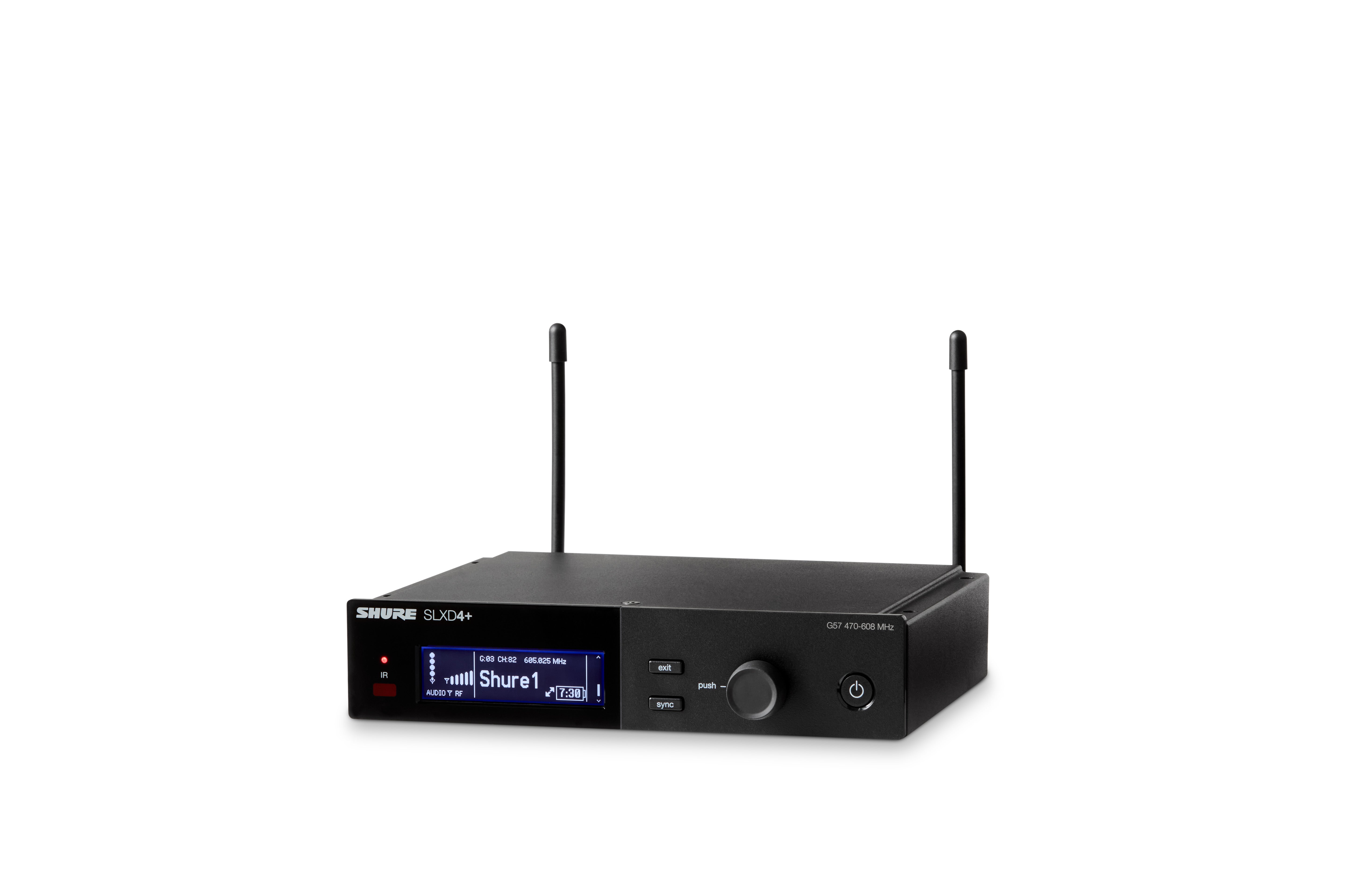 Shure SLXD4+-G57 Digital 1-Channel Wireless Receiver (G57: 470 - 608 MHz)