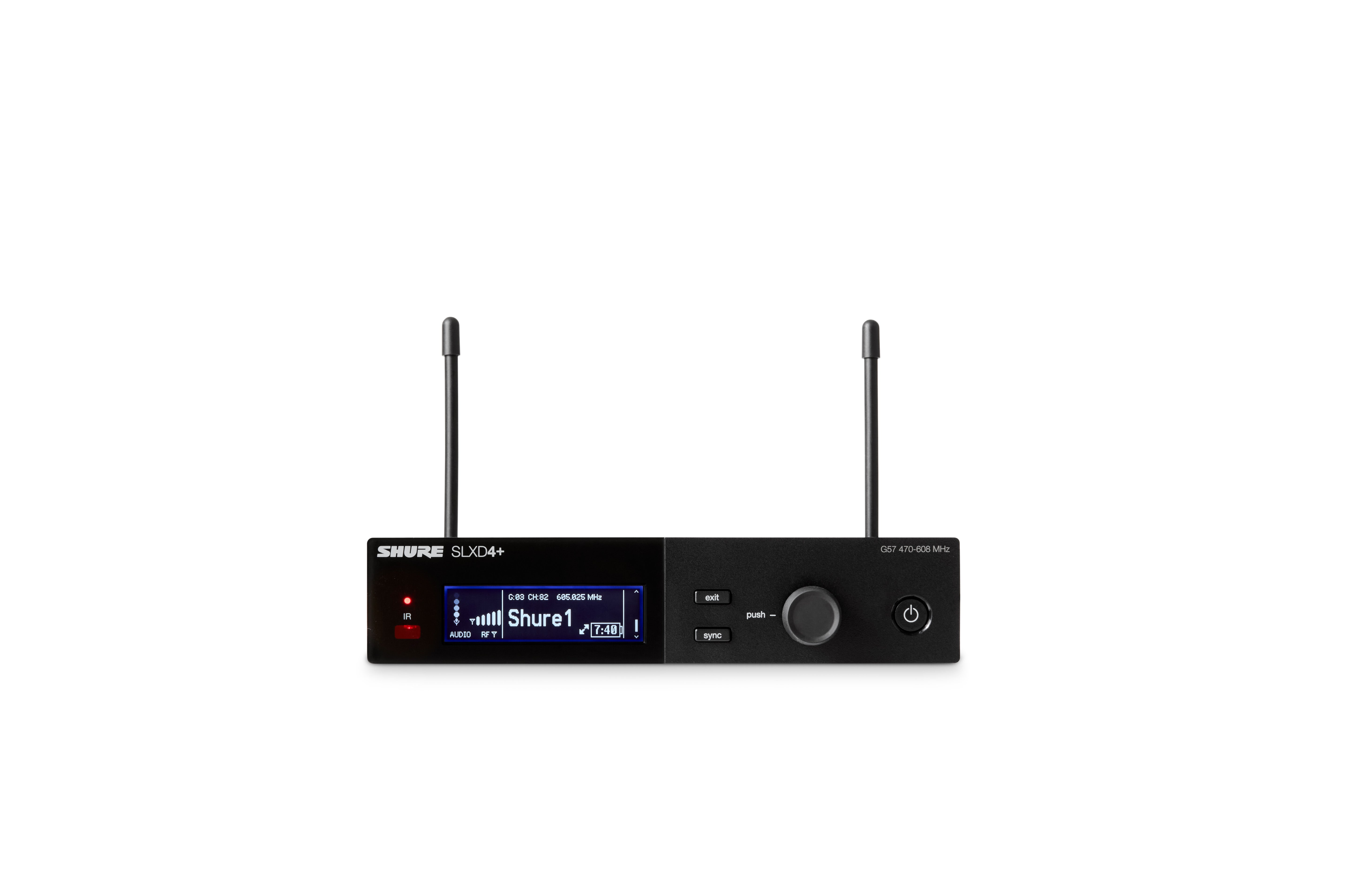 Shure SLXD4+-G57 Digital 1-Channel Wireless Receiver (G57: 470 - 608 MHz)