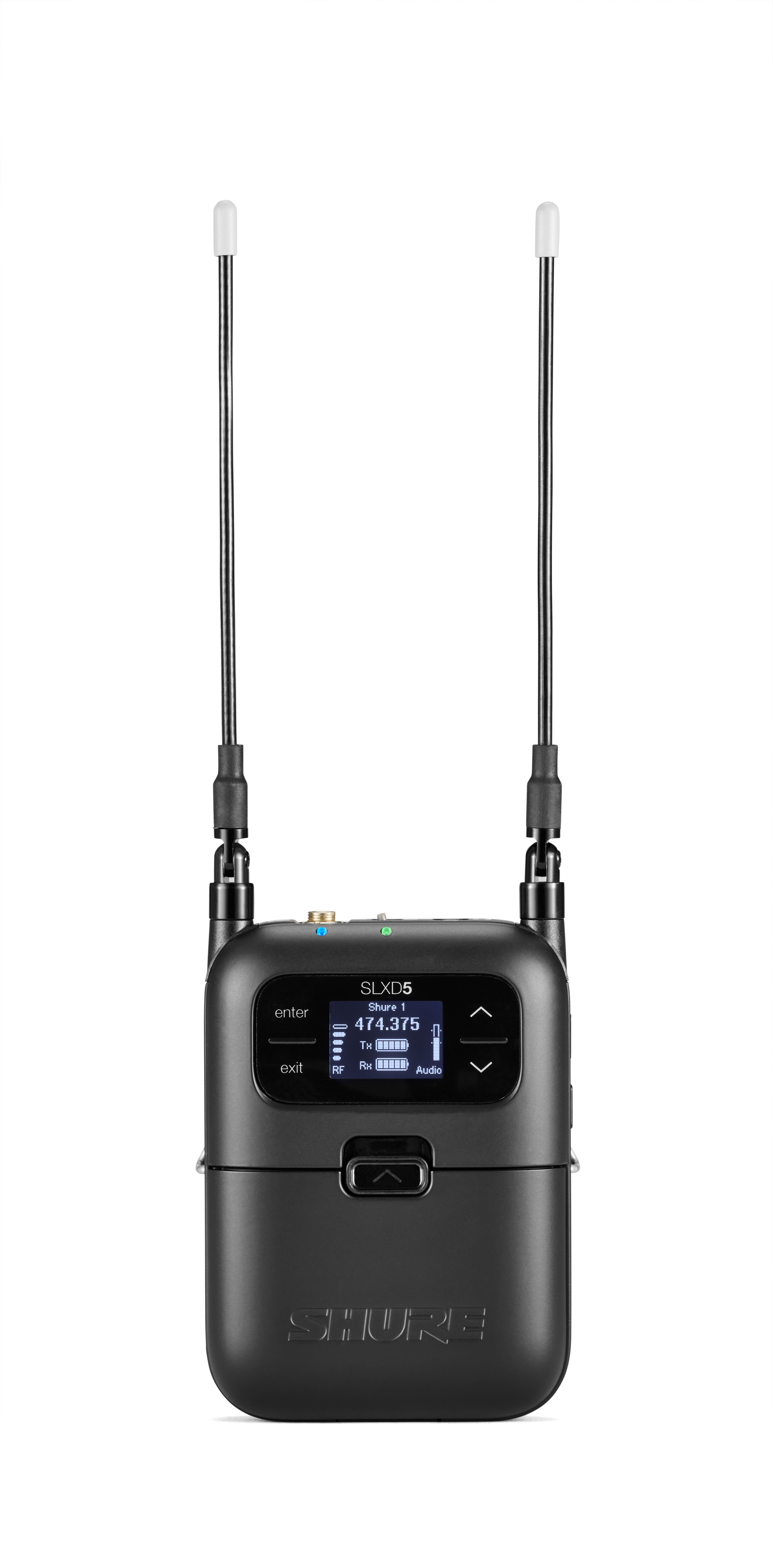 Shure SLXD5 Single-Channel Portable Digital Wireless Receiver (G58 Frequency Band 470 - 514MHZ)