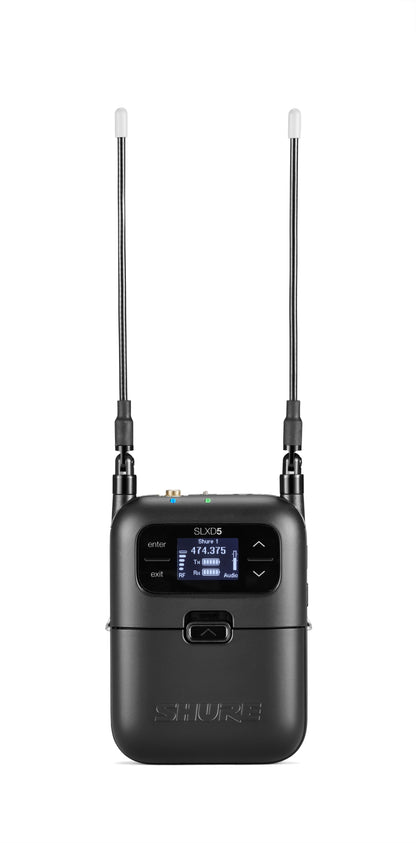 Shure SLXD5 Single-Channel Portable Digital Wireless Receiver (G58 Frequency Band 470 - 514MHZ)