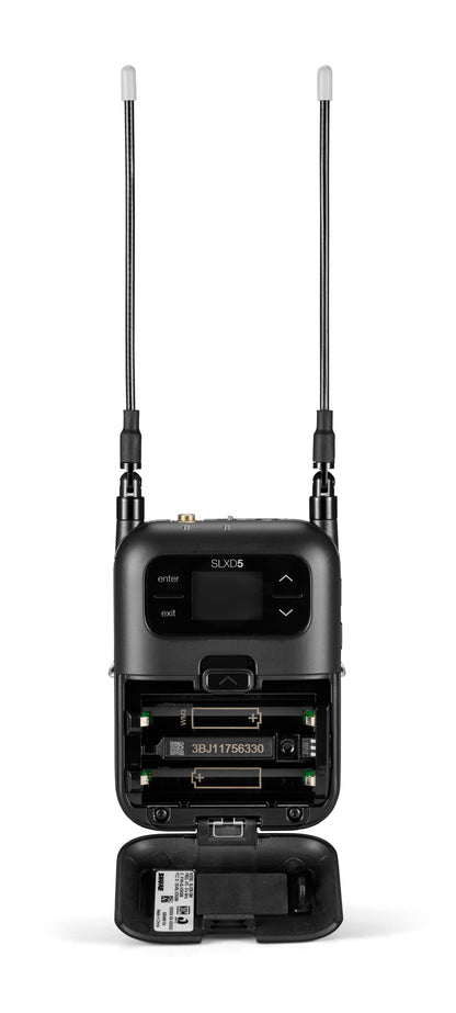 Shure SLXD5 Single-Channel Portable Digital Wireless Receiver (G58 Frequency Band 470 - 514MHZ)