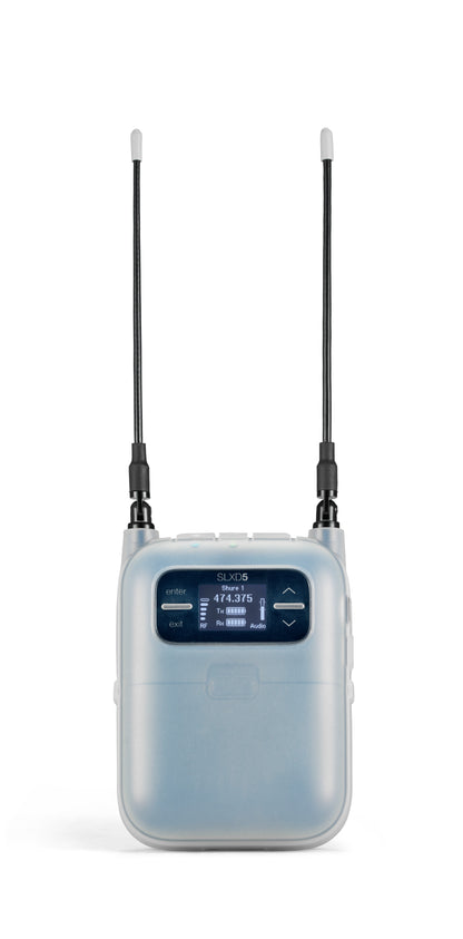 Shure SLXD5 Single-Channel Portable Digital Wireless Receiver (J52 Frequency Band 558 - 616 MHZ)