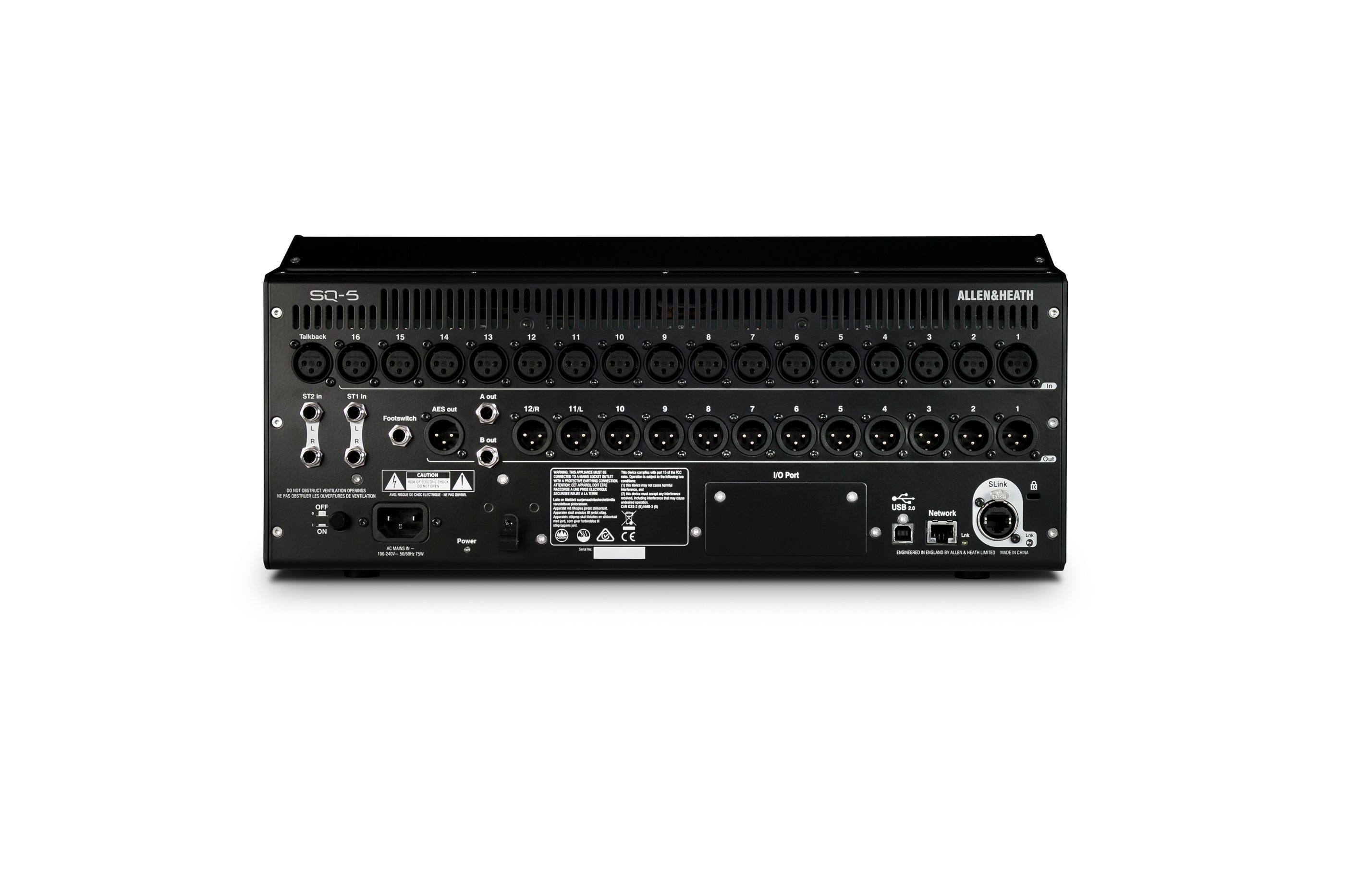 Allen & Heath SQ-5 48-Channel / 36-Bus Digital Mixer with 16+1 Motorized Faders