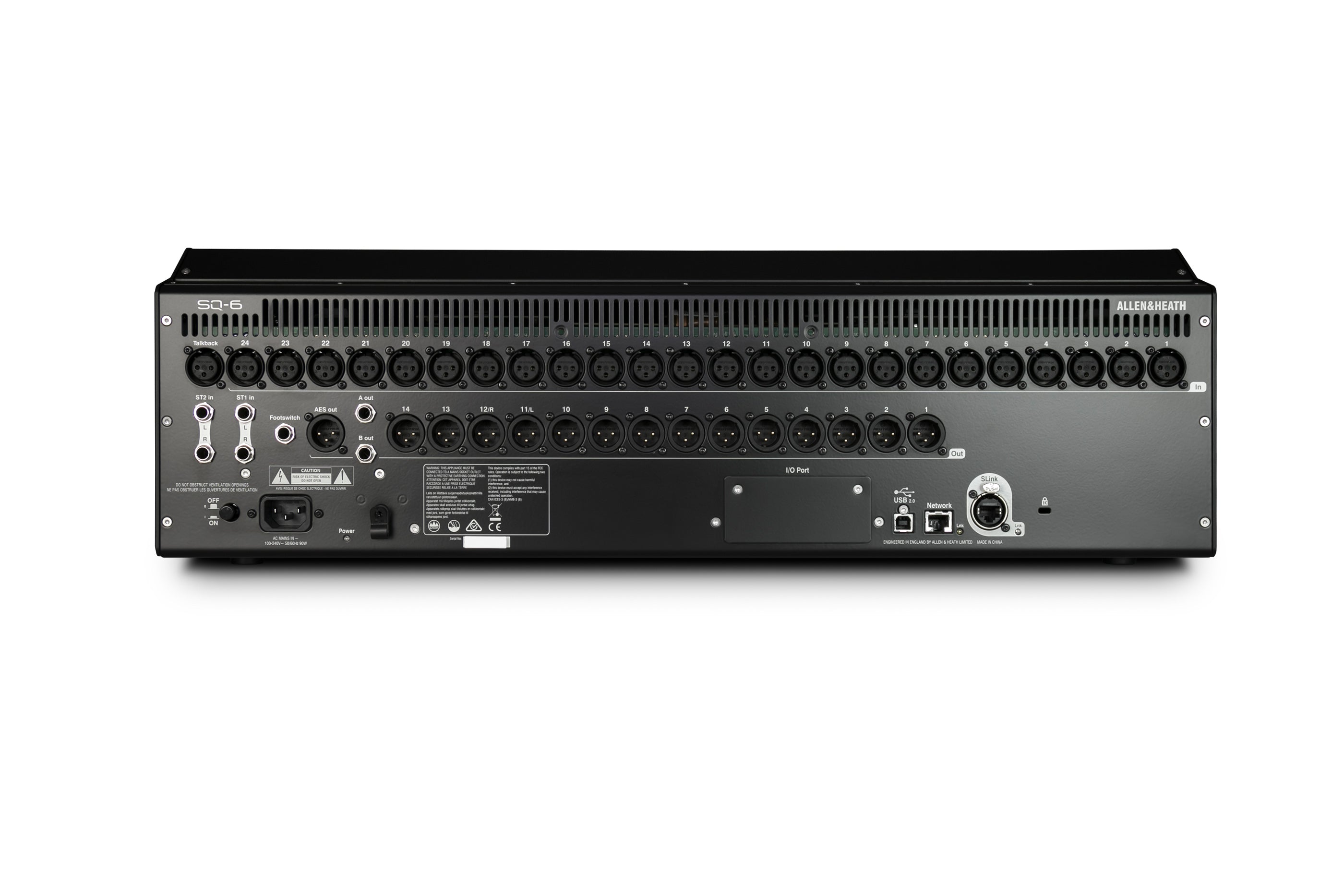 Allen & Heath SQ-6 48-Channel / 36-Bus Digital Mixer with 24+1 Motorized Faders