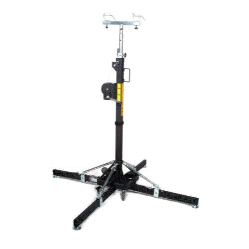 Global Truss St-157 - 15.7Ft Medium Duty Crank Stand W/Outriggers - Max 330Lbs.