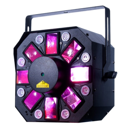 American DJ STINGER II 3-in-1 Moonflower, Laser, and Strobe UV Multi-effect Light