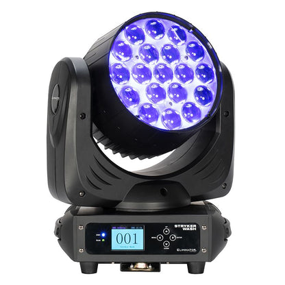 Eliminator Lighting Stryker Wash Quad RGBW LED Moving Head with Motorized Zoom
