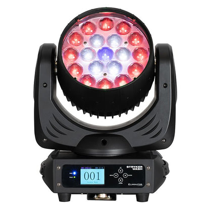 Eliminator Lighting Stryker Wash Quad RGBW LED Moving Head with Motorized Zoom