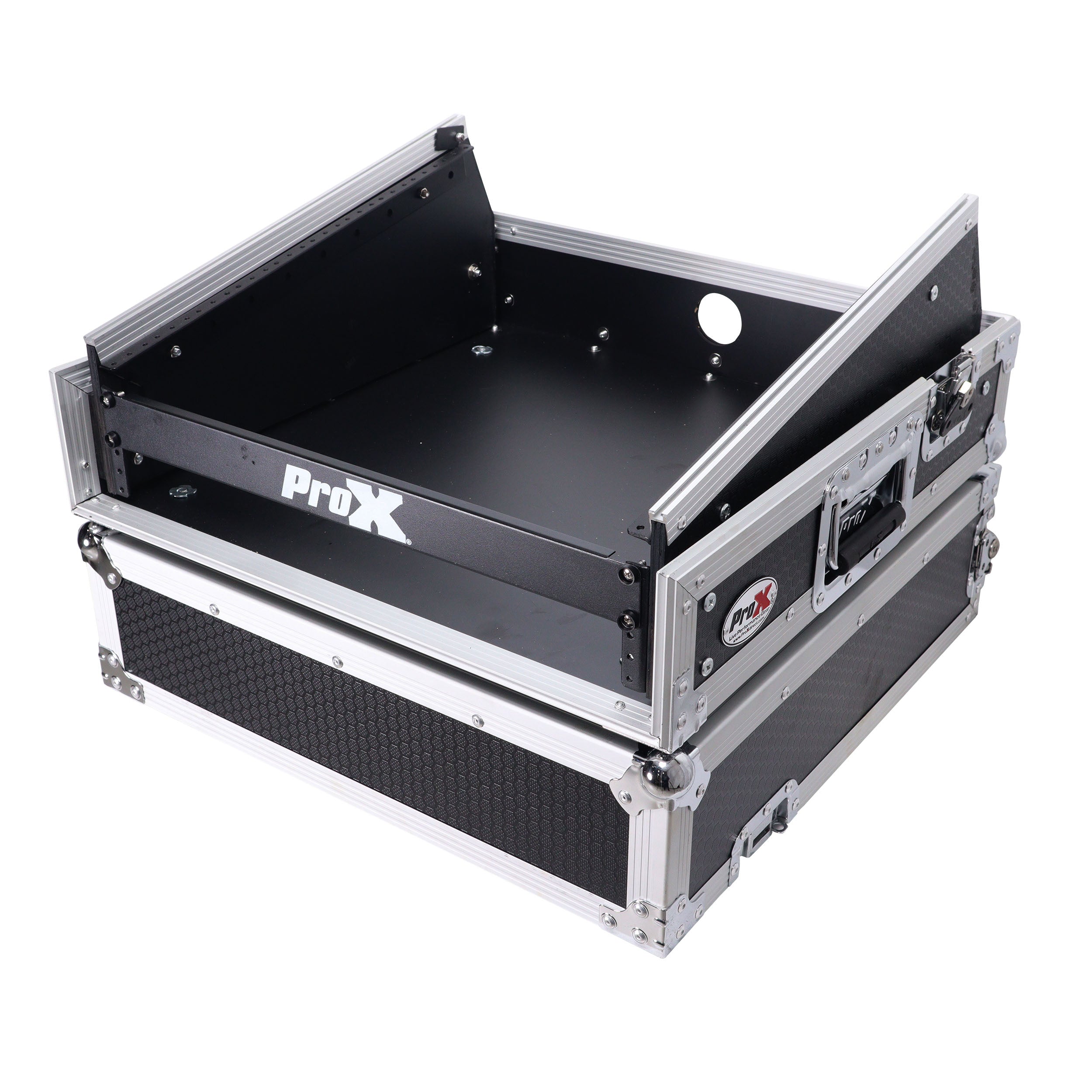 ProX T-2MRSS MK2 2U Vertical Rack and 10U Top Adjustable Angle Slant Mixer