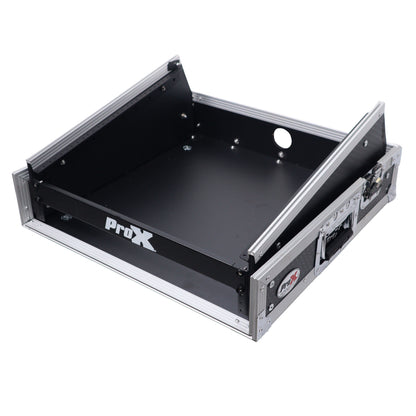ProX T-2MRSS MK2 2U Vertical Rack and 10U Top Adjustable Angle Slant Mixer