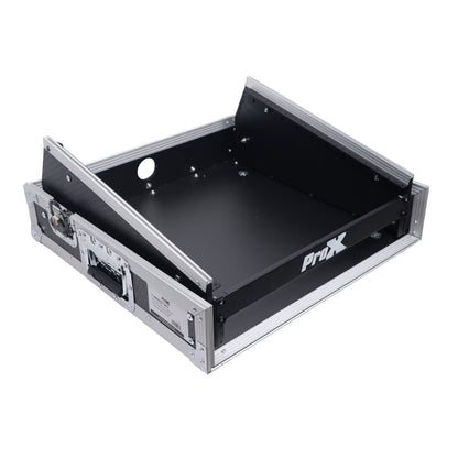 ProX T-2MRSS MK2 2U Vertical Rack and 10U Top Adjustable Angle Slant Mixer